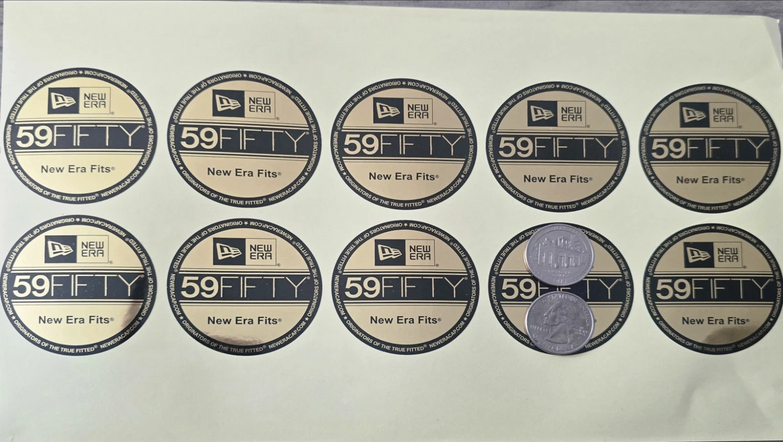 4 UNIT STICKERS New Era 59Fifty Replacement Sticker for Fitted Hat MLB NBA LMB