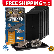 Mouse Glue Traps 6 Packs Large Glue Traps for Mice and Rats Indoor Sticky Traps