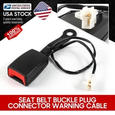 Front Driver's Side Seat Belt Buckle Socket Plug Connector Warning Cable Camlock