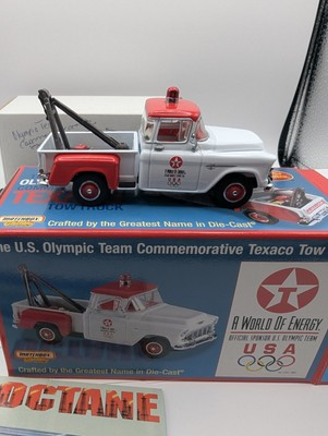 #ad Matchbox MOYY U.S. Olympic Team Texaco Tow Truck 1955 Chevy 3100 YYM37799 $19.50