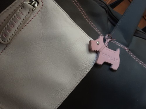 RADLEY Holdall on Wheels- Single Handle- Dark Grey /Pink- GC - Picture 7 of 15