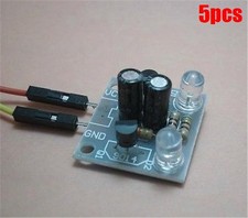 5Pcs Kit 5Mm Led Simple Flash Light Simple Flash Circuit Production Suite yi