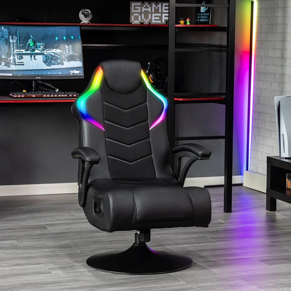 X Rocker 7004001 Nemesis RGB Pedestal Gaming Chair - Black | eBay
