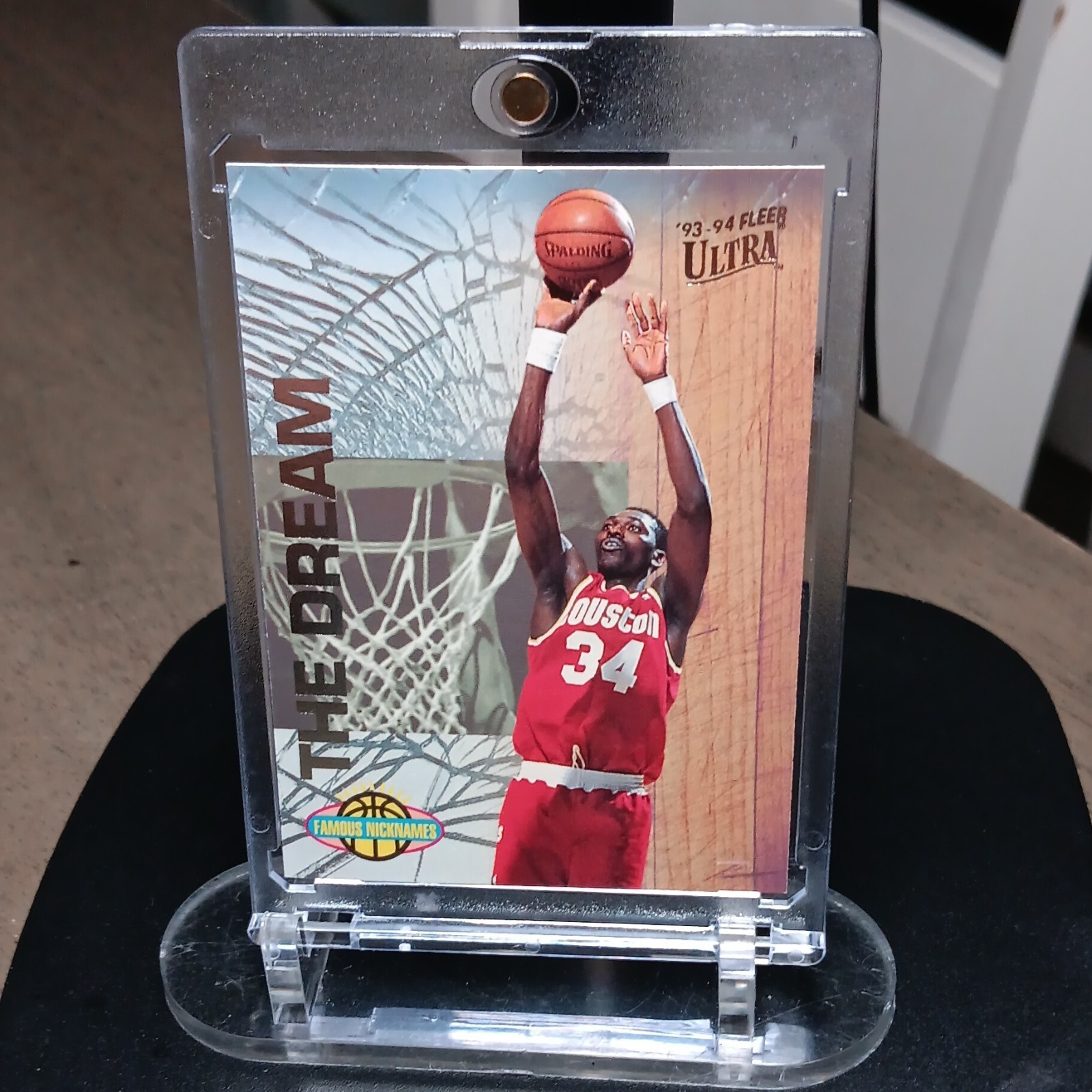 Fleer 1993-94 Ultra Hakeem Olajuwon Famous Nicknames The Dream Rockets #12