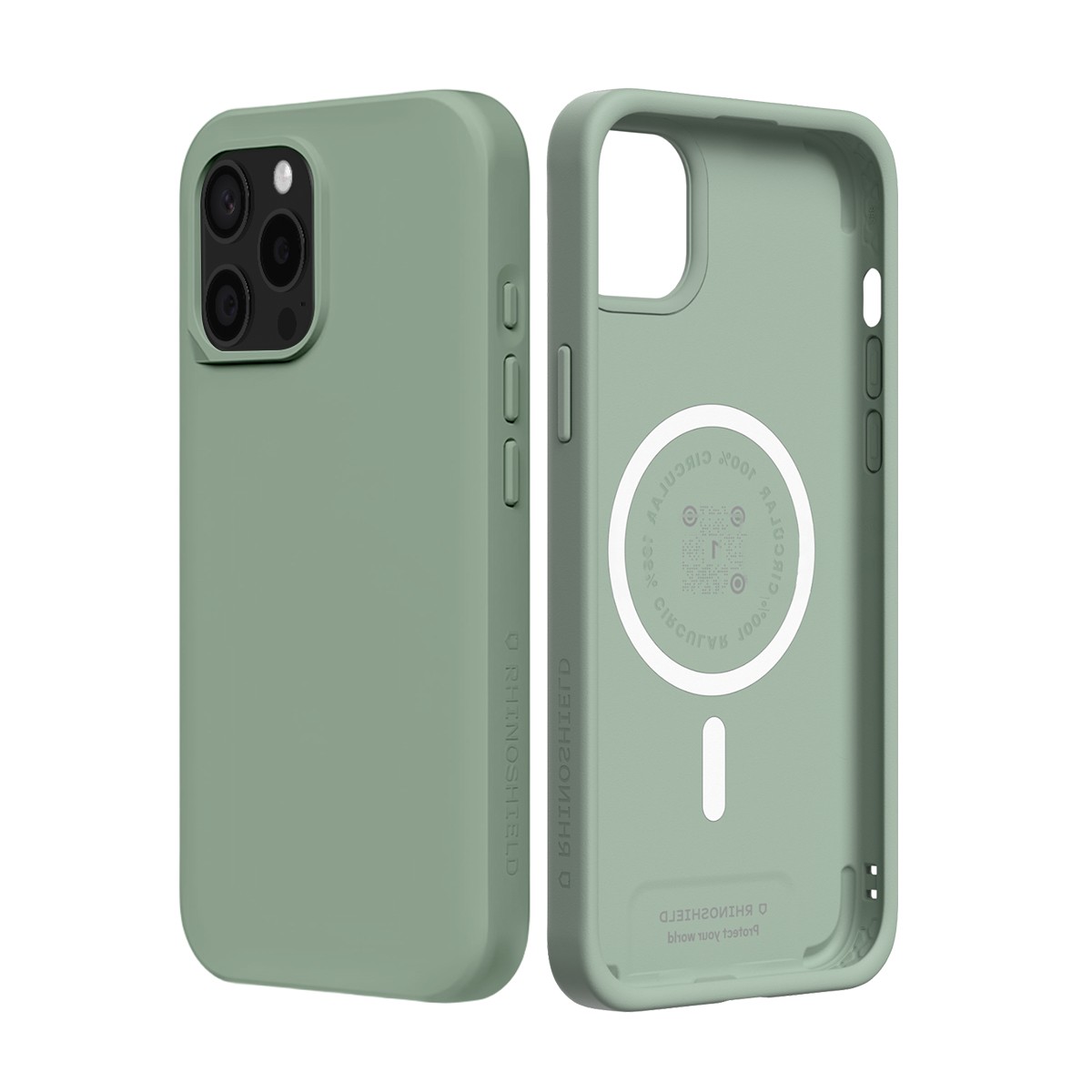 Coque iPhone 15 Pro Max souple antichoc SolidX noire en silicone transparent - 3