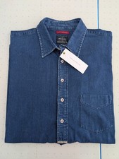 Camicia uomo French Connection XL oversize denim made in Brazil nuova con etichetta
