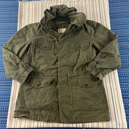 VTG US Military OG 107 Coat Mens Small Regular Sateen Vietnam War 60s #8455