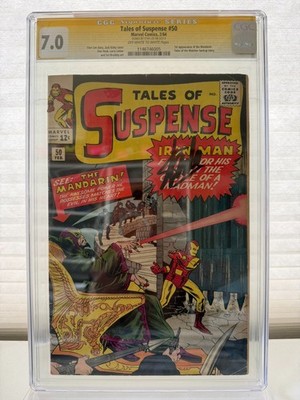 Tales Of Suspense #50 (1964) Marvel 1st Mandarin SIGNED Stan Lee CGC 7.0 KEY