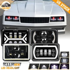 180W Rectangular 4X6" LED Headlights Approved with Hi/Low Beam H4651 H4652 H4656