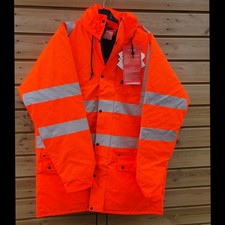 Fire retardant Hi Vis Softshell Jacket Cotton Lined Waterproof Reflective safety