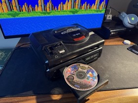 MODEL 1 SEGA CD w/ Genesis + Cables/Controller & 32 REPRO GAMES