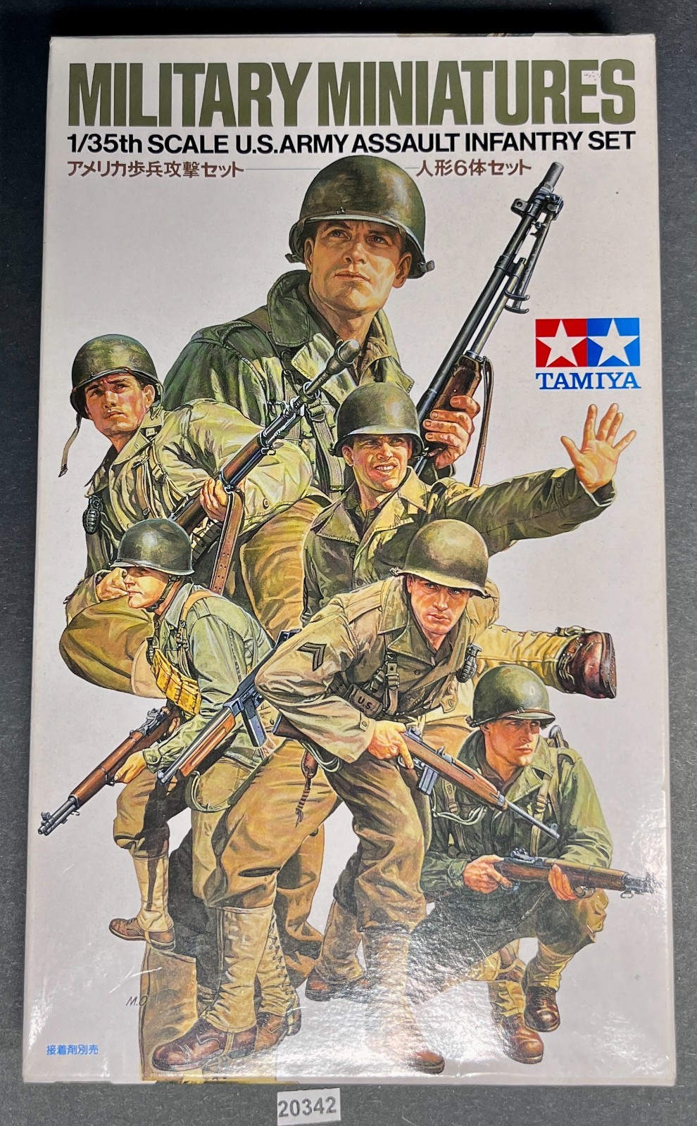 Tamiya Military Miniatures 1/35 US Army Assault Infantry Set OPEN BOX COMPLETE