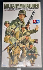 Tamiya Military Miniatures 1/35 US Army Assault Infantry Set OPEN BOX COMPLETE
