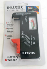 D-FantiX Battery Tester Universal Size AA 9V AAA C D 1.5v Miniature Cell BT-168