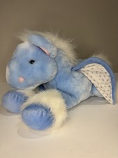 VTG 17" Animal Alley Blue Pegasus Horse Toys R Us 2000 Plush