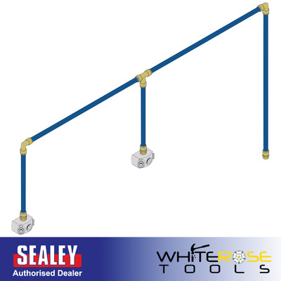 Sealey SharkBite  12m 2-Drop Air Supply System Kit 28mm
