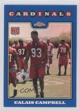 2008 Topps Chrome Blue Refractor Calais Campbell #TC239 0ee0