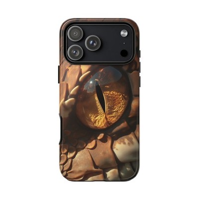 Phone Ink - iPhone | Galaxy | Pixel Case - Snake Eye Amber Macro Reptile