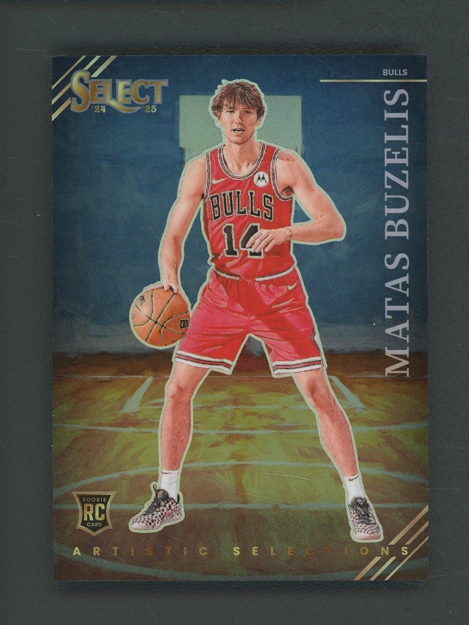 2024-25 Panini Select Artistic Selections #4 Matas Buzelis Bulls RC Rookie