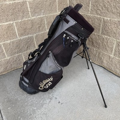 Callaway Hawkeye 5 Divider Dual Strap Golf Stand Bag Black/Gray | eBay
