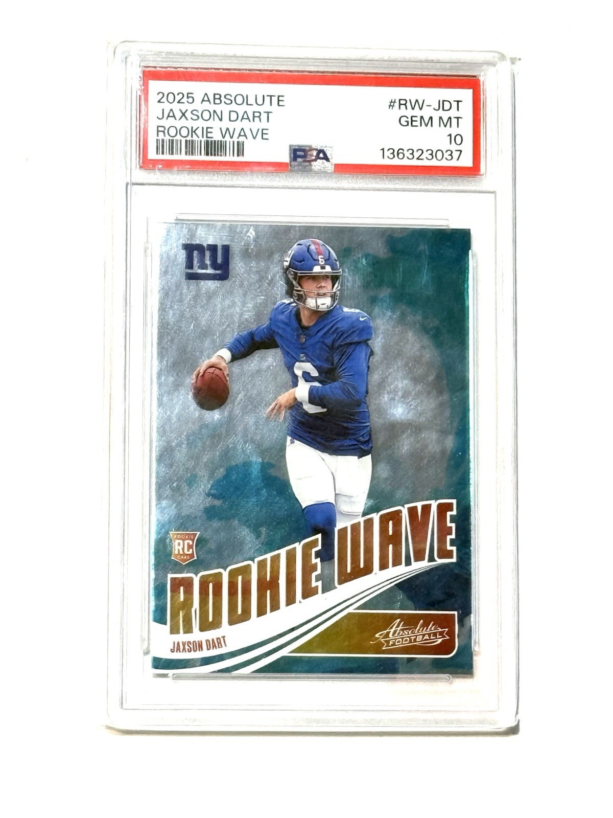 Jaxson Dart Panini Absolute Rookie Wave #RWJDT Base
