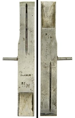 Orig. Phillips Improved Plane 9/16 & 10/16 Inch Plow Cutting Iron -mjdtoolparts