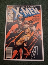 X-men 212 1986 1st Battle Wolverine Sabertooth VF/NM Newsstand Stan Lee Signed