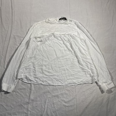 Zara Basic Collection Blouse White Medium