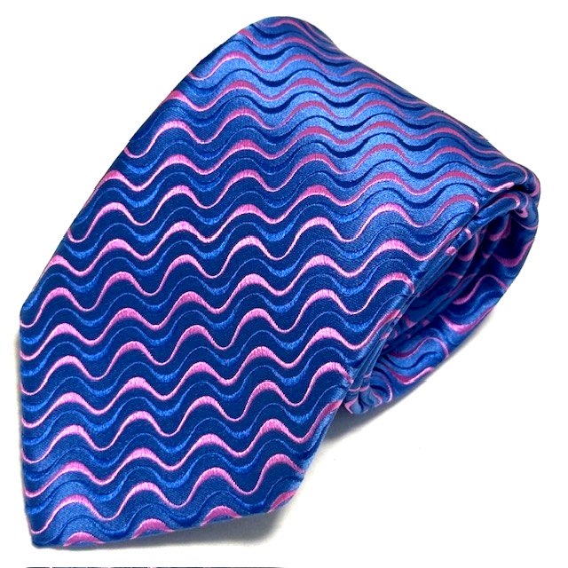 Robert Talbott Tie Wave Iridescent Geometric Luxu… - image 22