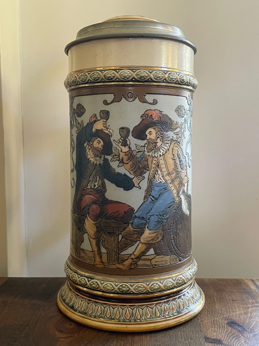 Villeroy Boch Stein Indiana Collectible German Lidded Steins for