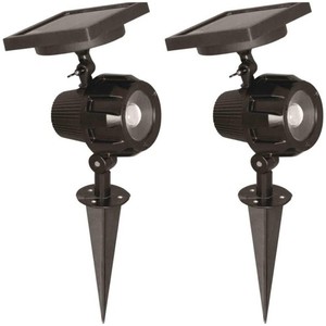 2 Luxform Garden éclairage extérieur Spike Ground Solar LED Lumière de la tache de dusk à l'aube