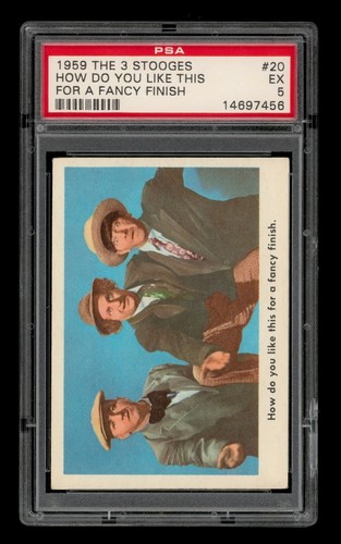 1959 The 3 Stooges Set-Break # 20 How Do You Like This For A Fancy PSA 5