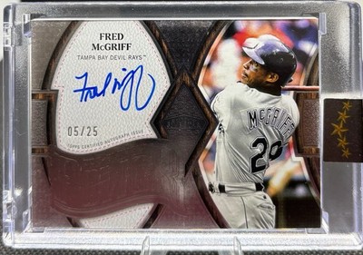 Fred McGriff 2025 Topps Five Star Preeminent Power Auto /25 Tampa Bay Rays