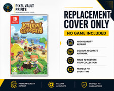 Image of Animal Crossing New Horizons Switch Replacement Cover  & Inlay NO GAME Nintendo