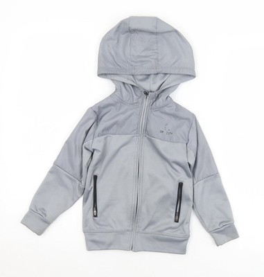 Urban Dept grauer Hoodie mit durchgehendem Reißverschluss für Jungen UK-Größe 4 Jahre