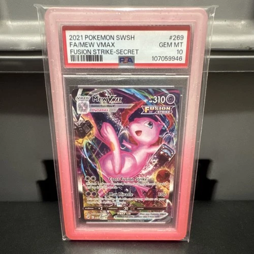 Mew VMAX Alt Art Secret Rare Full Art Holo Fusion Strike 269/264 PSA 10