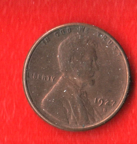 1927-S 1C Lincoln Cent  Very Good Condition