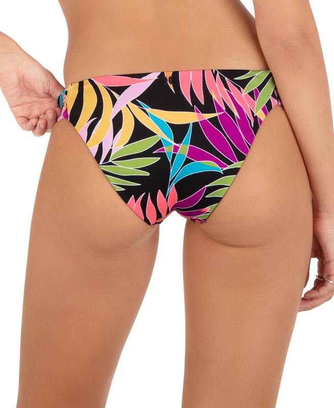 Hurley Women's Juniors' Max Tropic Dance Bikini Bottoms (Black Multi, Medium) image 2