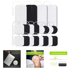 TENS Unit Replacement Pads Latex-Free Sets 20 Pcs Multiple Sizes Electrodes for