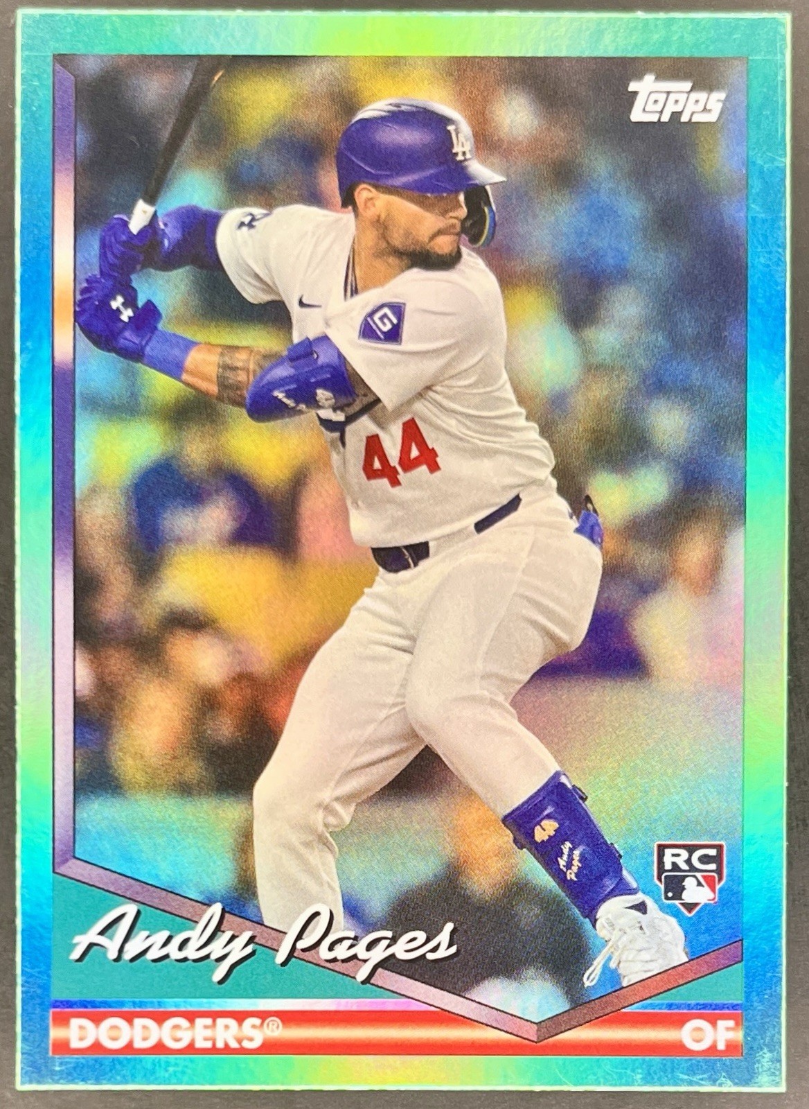 2024 Topps Archives Andy Pages 3/99 RC Green Foil #295 LA DODGERS