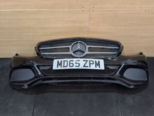 MERCEDES C-CLASS MK4 W205 COMPLETE FRONT BUMPER BLACK 197