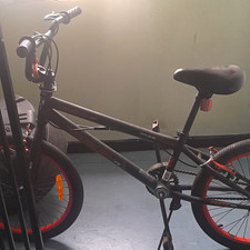 3Rensho Kids BMX Bike 80cm Aluminium, 1 Speed, Side-Pull, Black/Red