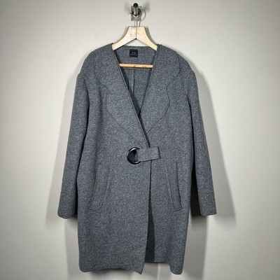 Damen Armani Exchange Wollmischung Übermantel Größe L