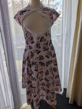 Hell Bunny Pink XL Dress Retro Rockabilly Pin Up 50s Summer Party Vintage Style