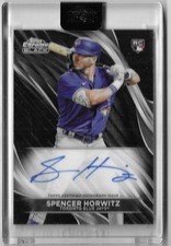Spencer Horwitz 2024 TOPPS CHROME BLACK MLB ROOKIE AUTOGRAPH CARD Pirates AUTO. rookie card picture