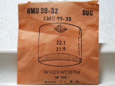 SUC RMU99-32 Watch Crystal Fit Wadsworth W308 - 22.1 x 21.9 mm - Replacement