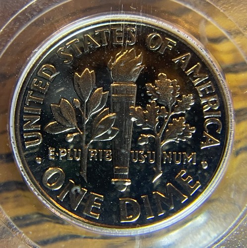 1987 - S PROOF FRANKLIN ROOSEVELT DIME 10 CENT PCGS PR69 DEEP CAMEO PROOF - Picture 2 of 4