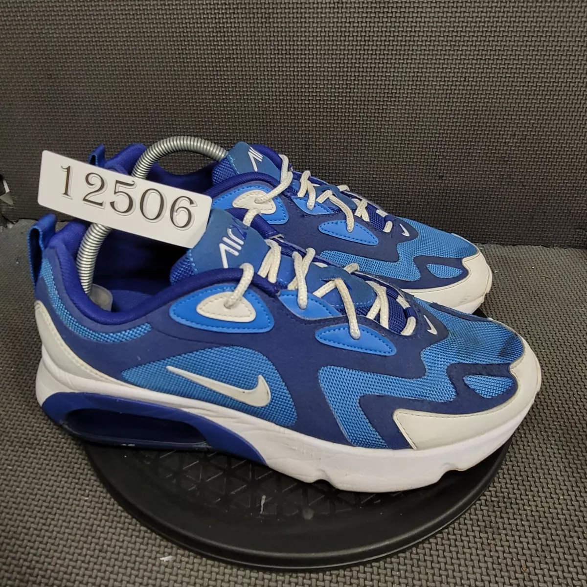 Nike air max 200 men's white sales and blue