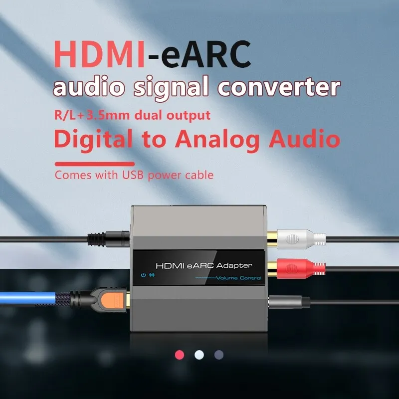 HDMI audio extractor to aux rca Adapter Digital audio Converter | eBay