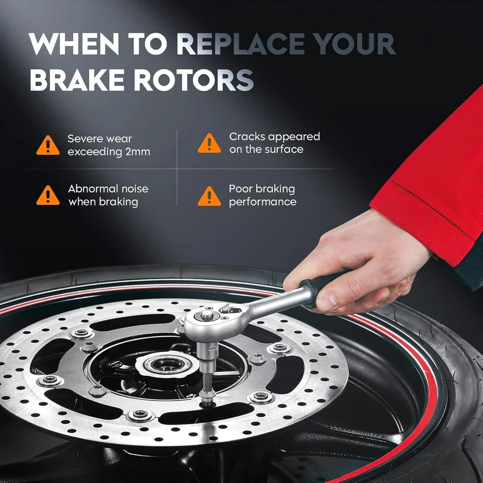 Rotor de freno trasero 2 piezas para Harley Touring Road King Softail Fatboy Sportster Dyna Foto 4 de 4